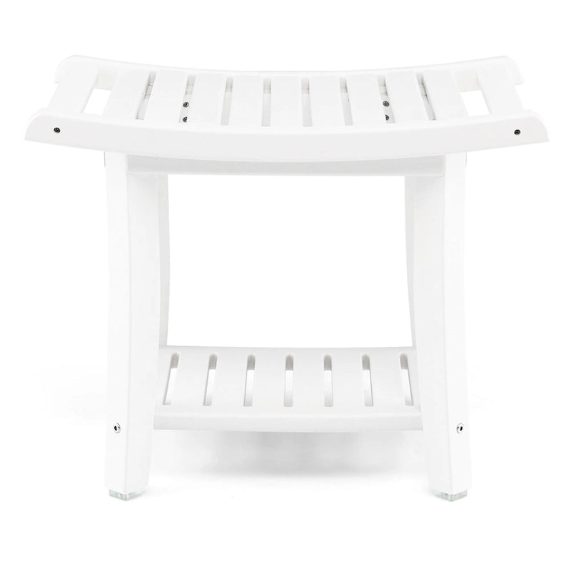 2-Tier Shower Bench Waterproof Spa Bath Stool Heavy Duty