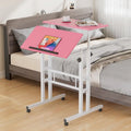 Portable Rolling Desk with Adjustable Height and Wheels