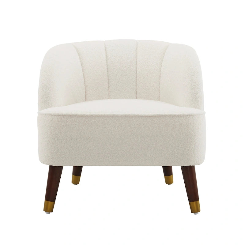 28.25" Upholstered Accent Chair With Sturdy Rubber Wood Legs for Living Room