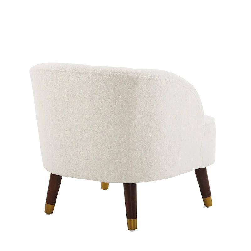28.25" Upholstered Accent Chair With Sturdy Rubber Wood Legs for Living Room