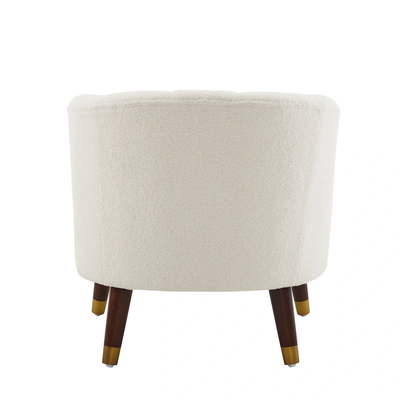 28.25" Upholstered Accent Chair With Sturdy Rubber Wood Legs for Living Room