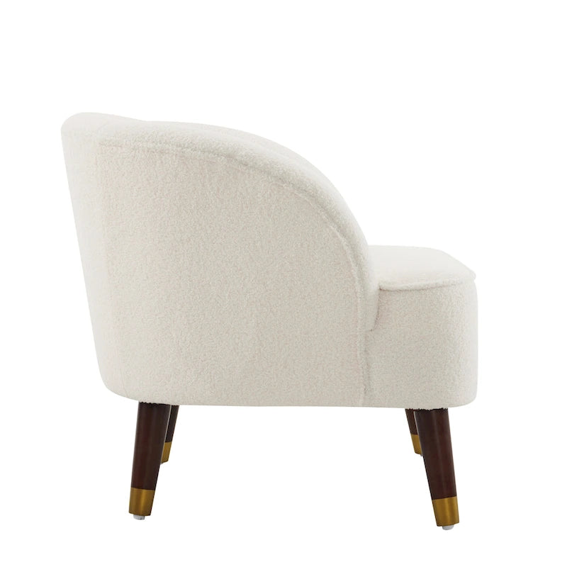 28.25" Upholstered Accent Chair With Sturdy Rubber Wood Legs for Living Room