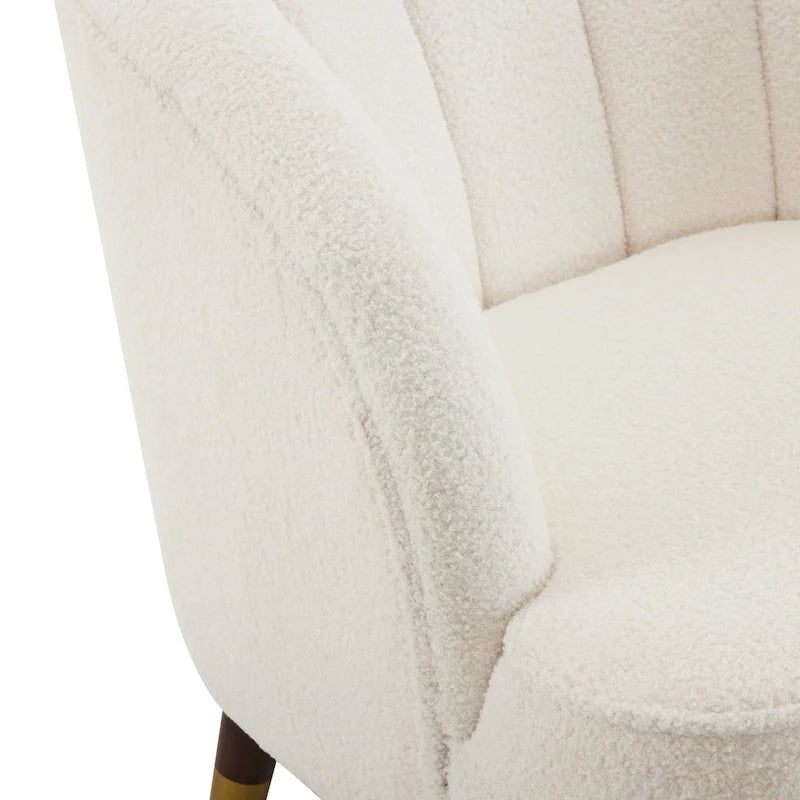 28.25" Upholstered Accent Chair With Sturdy Rubber Wood Legs for Living Room