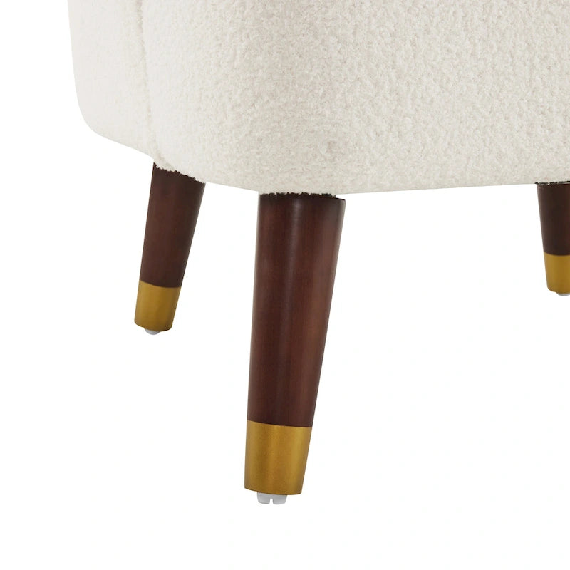 28.25" Upholstered Accent Chair With Sturdy Rubber Wood Legs for Living Room