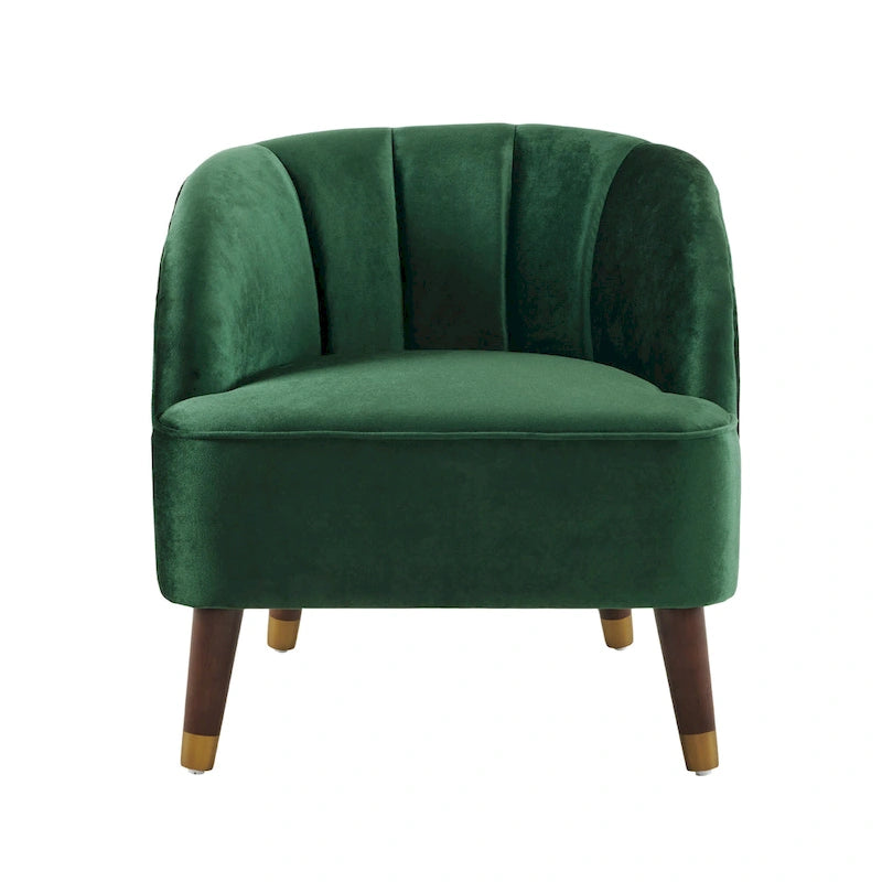 28.25" Upholstered Accent Chair With Sturdy Rubber Wood Legs for Living Room