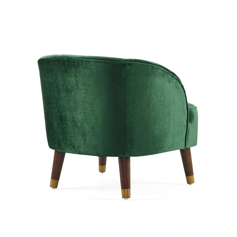 28.25" Upholstered Accent Chair With Sturdy Rubber Wood Legs for Living Room