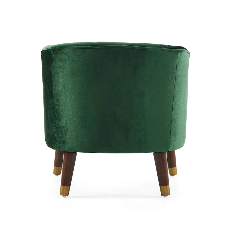 28.25" Upholstered Accent Chair With Sturdy Rubber Wood Legs for Living Room