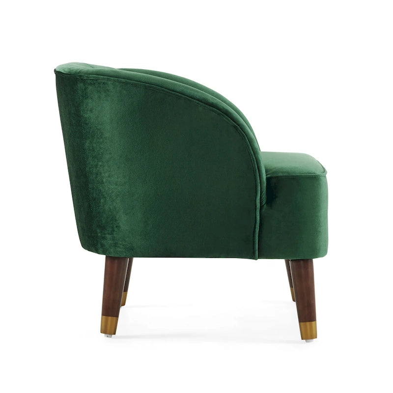 28.25" Upholstered Accent Chair With Sturdy Rubber Wood Legs for Living Room