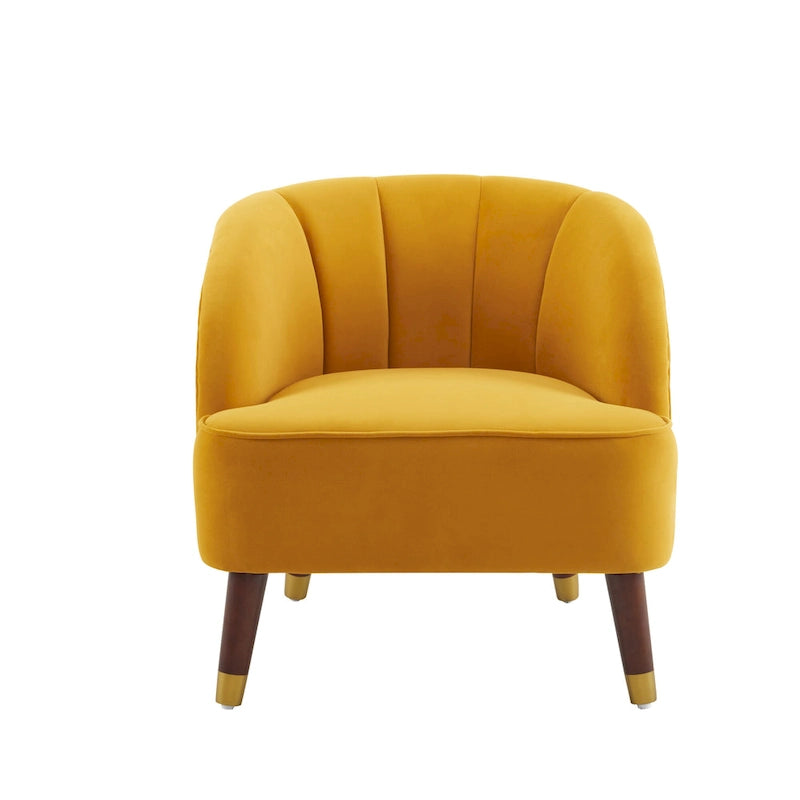28.25" Upholstered Accent Chair With Sturdy Rubber Wood Legs for Living Room