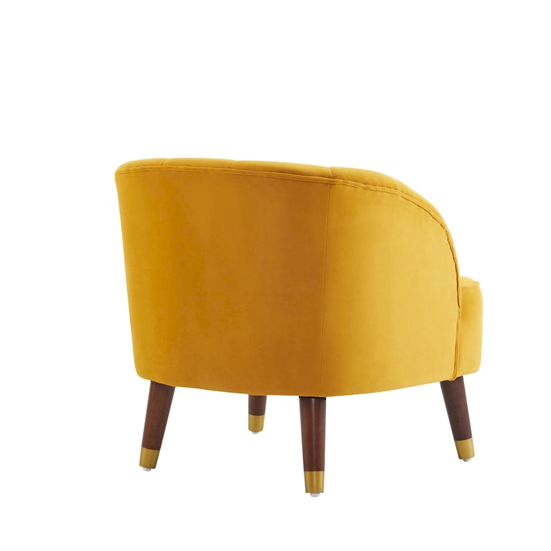 28.25" Upholstered Accent Chair With Sturdy Rubber Wood Legs for Living Room