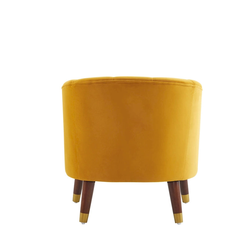 28.25" Upholstered Accent Chair With Sturdy Rubber Wood Legs for Living Room