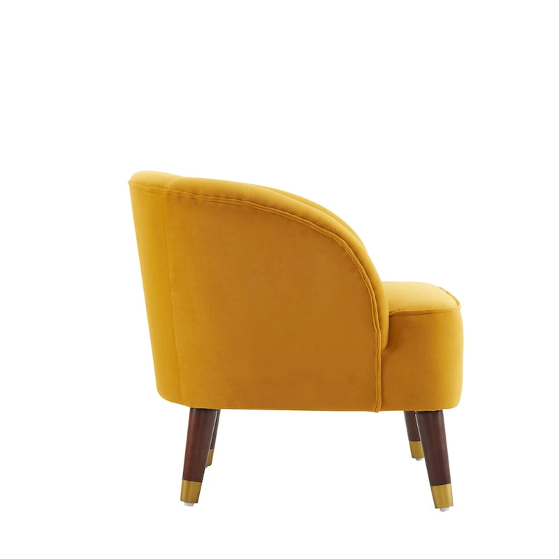 28.25" Upholstered Accent Chair With Sturdy Rubber Wood Legs for Living Room
