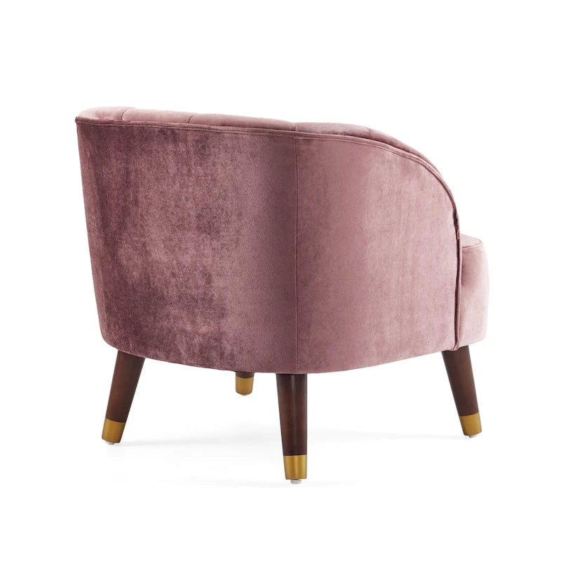 28.25" Upholstered Accent Chair With Sturdy Rubber Wood Legs for Living Room
