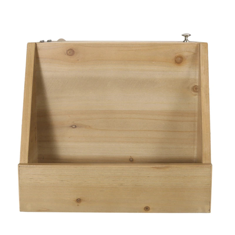 Beistelltisch mit Aufsatz und Rattan-Details