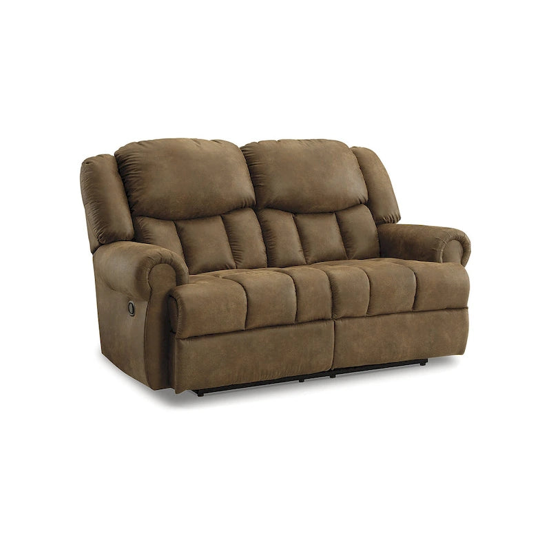 Hnědá polohovací dvojpohovka - 75W x 42D x 47H