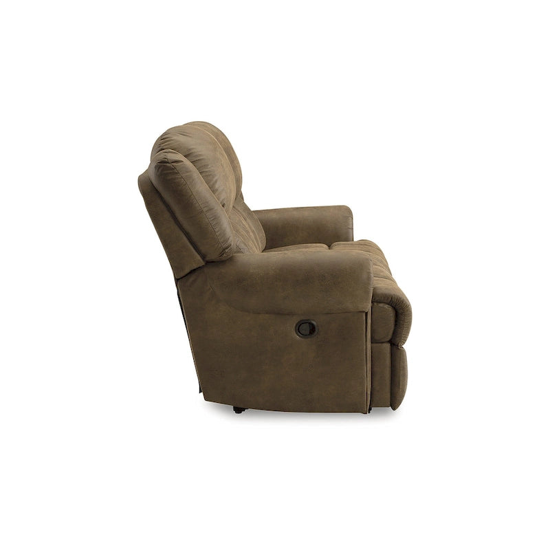 Brown Reclining Loveseat - 75W x 42D x 47H