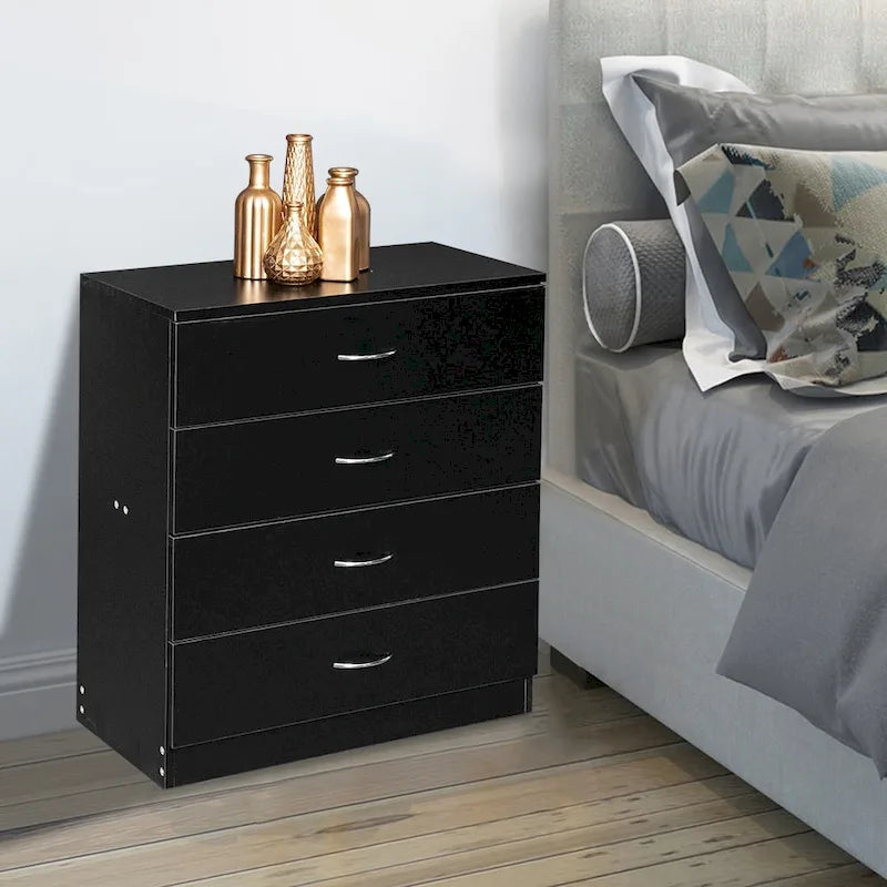 4-Drawer Storage Nightstand