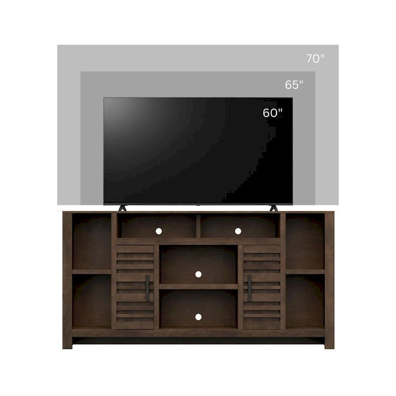 64 inch TV Stand for TVs up to 70 inches, No Assembly Required