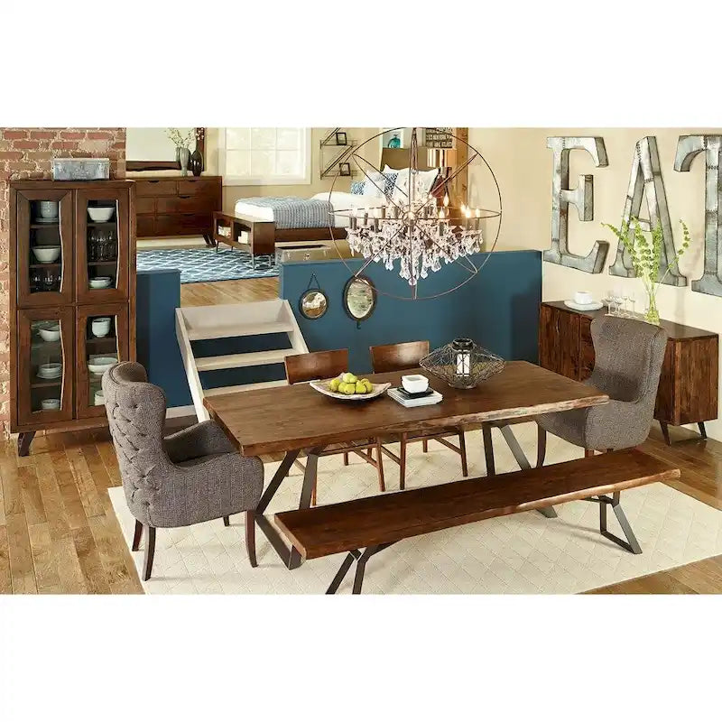 Sideboard aus Akazienholz, 68 Zoll, in Walnussholzoptik