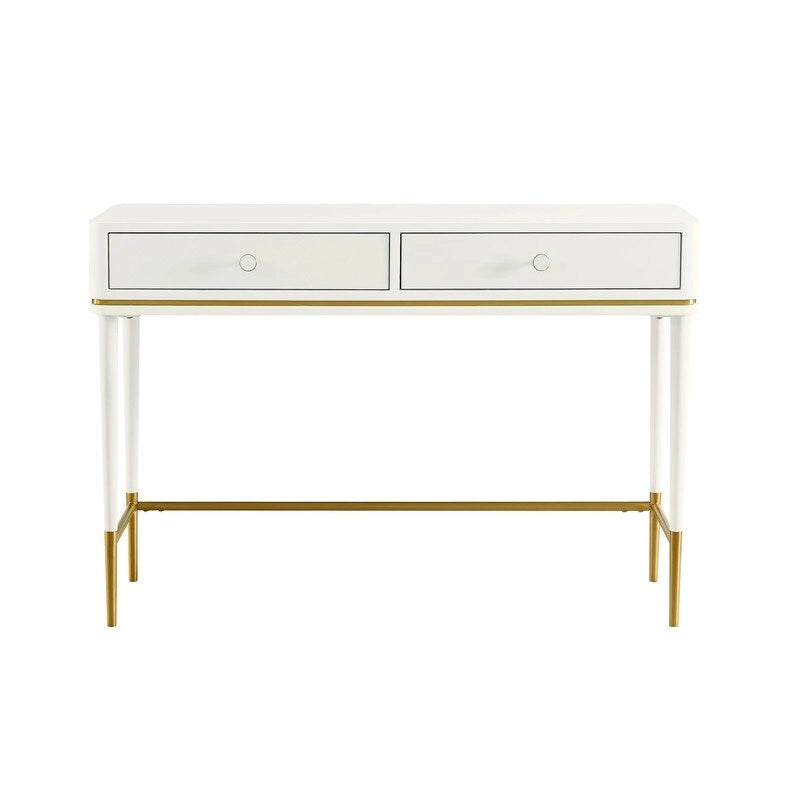 Scrivania Art Déco con due cassetti