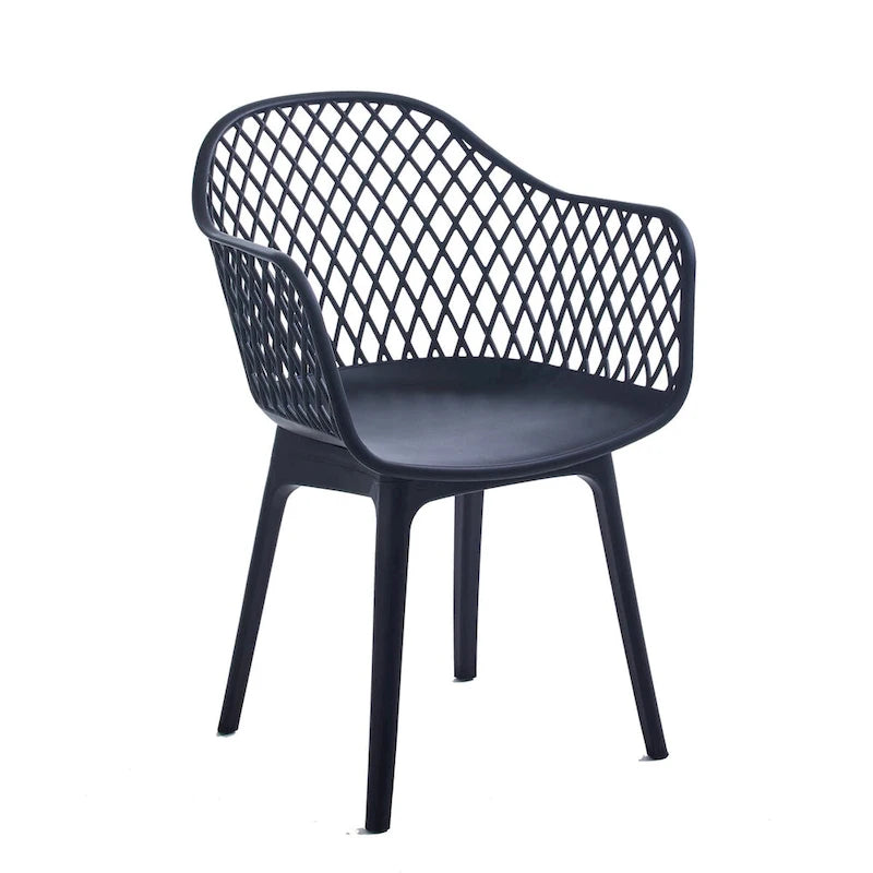 Dining Chairs Set Of 2, Plastic Shell And Legs
