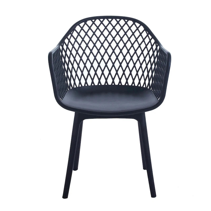 Dining Chairs Set Of 2, Plastic Shell And Legs