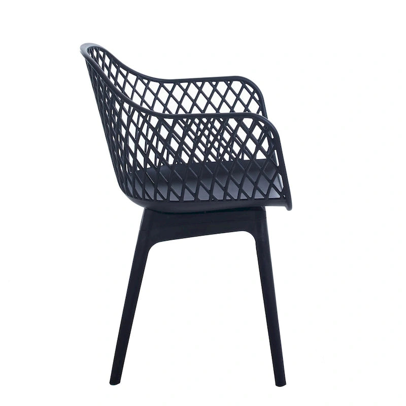 Dining Chairs Set Of 2, Plastic Shell And Legs