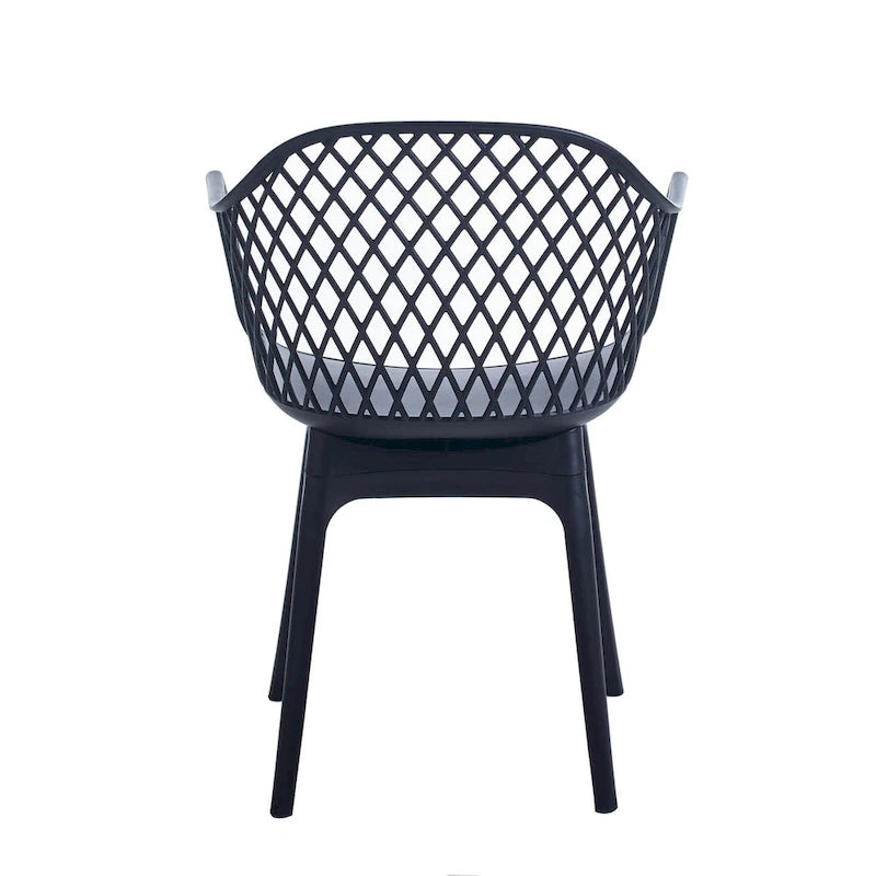 Dining Chairs Set Of 2, Plastic Shell And Legs