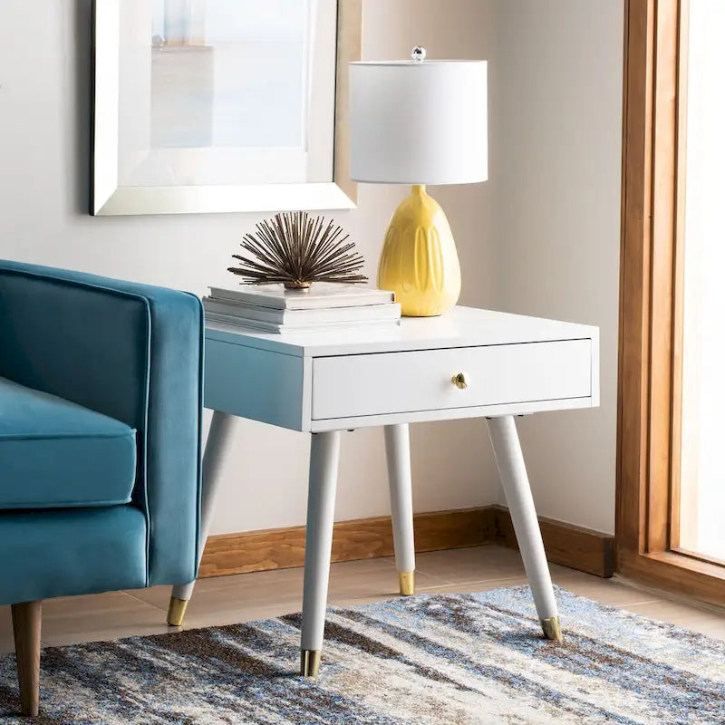 Gold Cap End Table - 24Wx24Dx22H