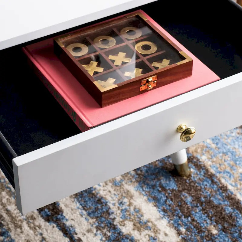 Gold Cap End Table - 24Wx24Dx22H