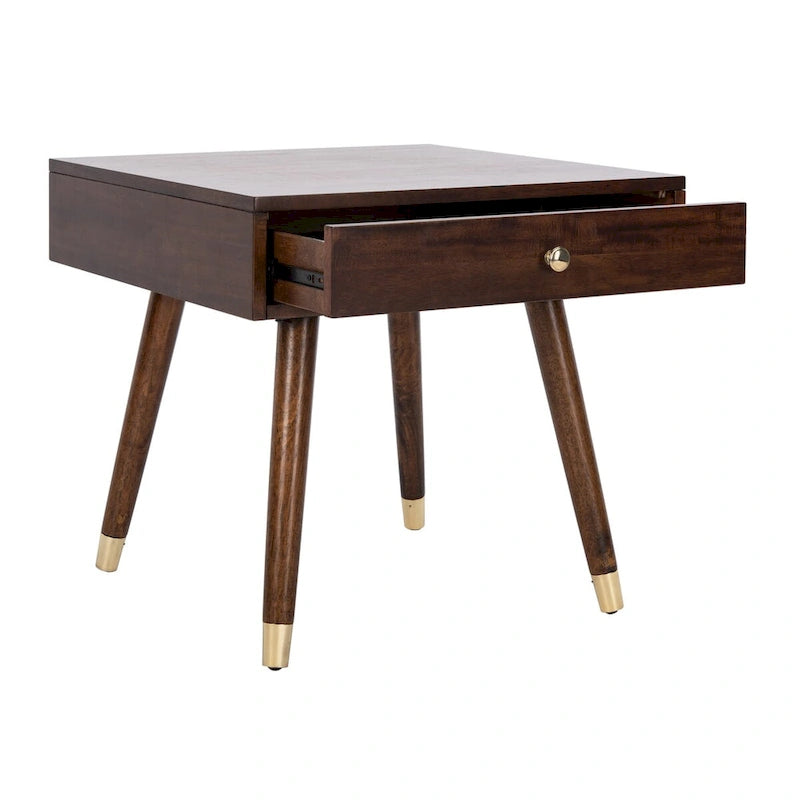 Gold Cap End Table - 24Wx24Dx22H