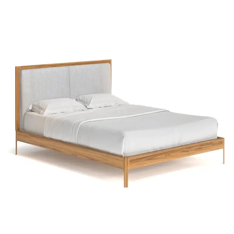 Queen Size Bed with Low-Profile Platform Frame