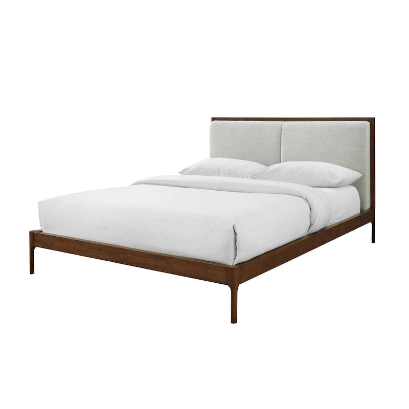 Queen Size Bed with Low-Profile Platform Frame
