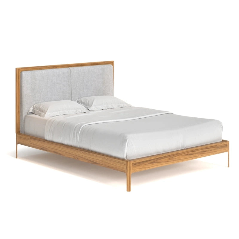 Queen Size Bed with Low-Profile Platform Frame