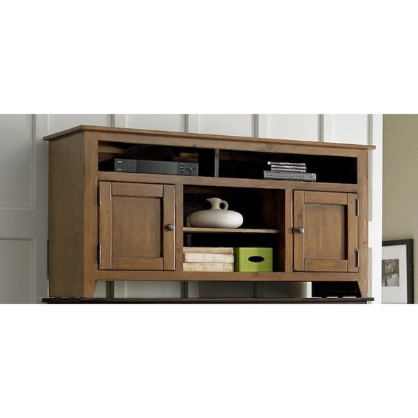 Console de divertissement en bois de pin de 58 pouces