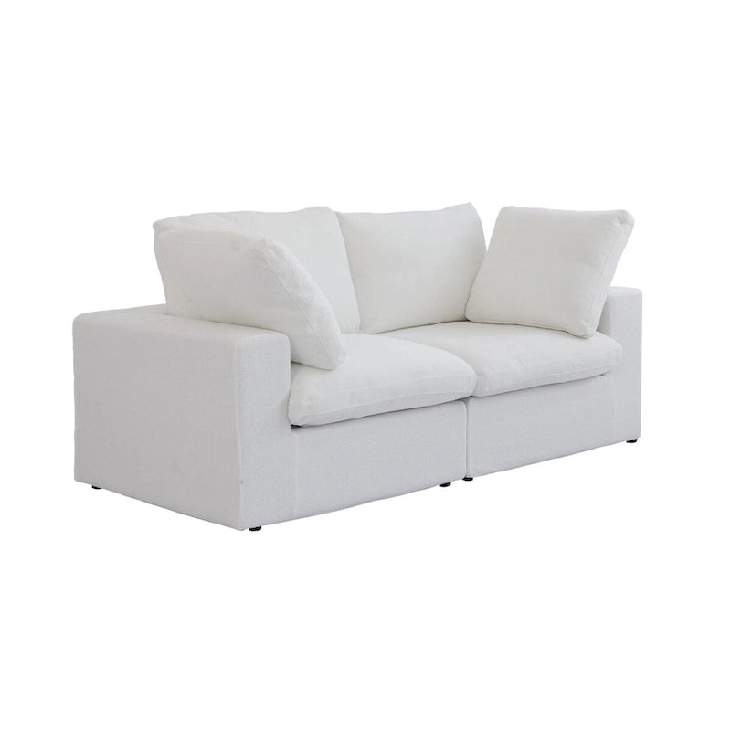 2-Seater Sofa Couch with Pillows for Living Room