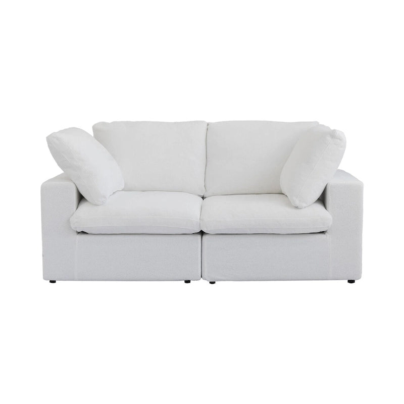 2-Seater Sofa Couch with Pillows for Living Room
