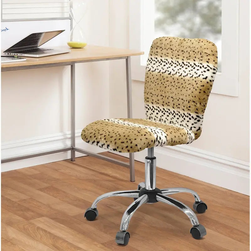 Glamour pracovní křeslo s nastavitelnou výškou a otočením o 360°