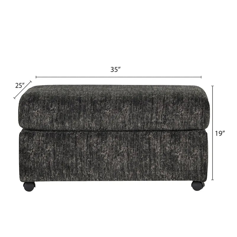 Set aus Kuschelsessel und Hocker aus Breitcord