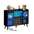53" Wine Bar Cabinet with LED Lights & Power